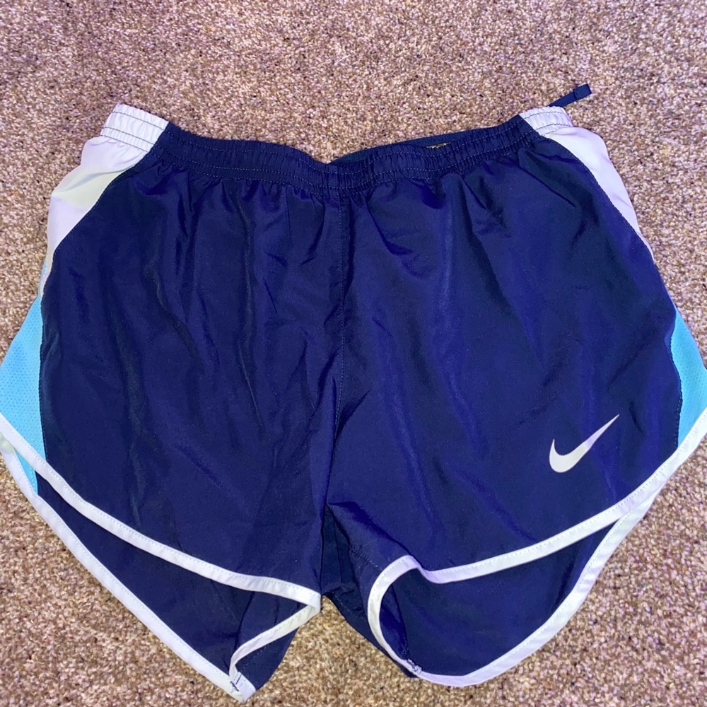 blue nike athletic shorts